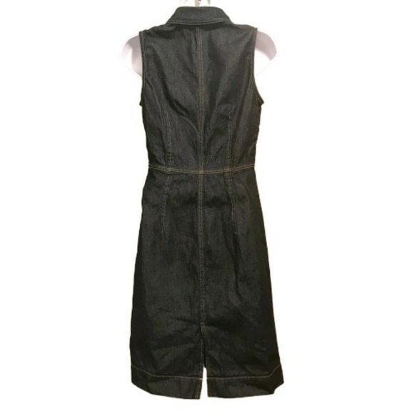 JACOB ANNEXE Button Up Sleeveless Denim Dress - Picture 3 of 7